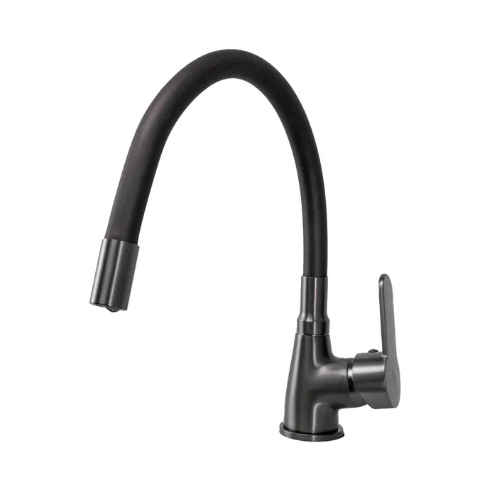 Смеситель кухни гибкий излив бетон Daiva DA 13-4 B - Изображение 1 - almatherm.kz