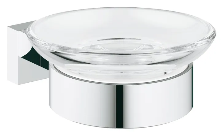 Мыльница стеклянная Grohe Essentials Сube 40754001 - Изображение 1 - almatherm.kz
