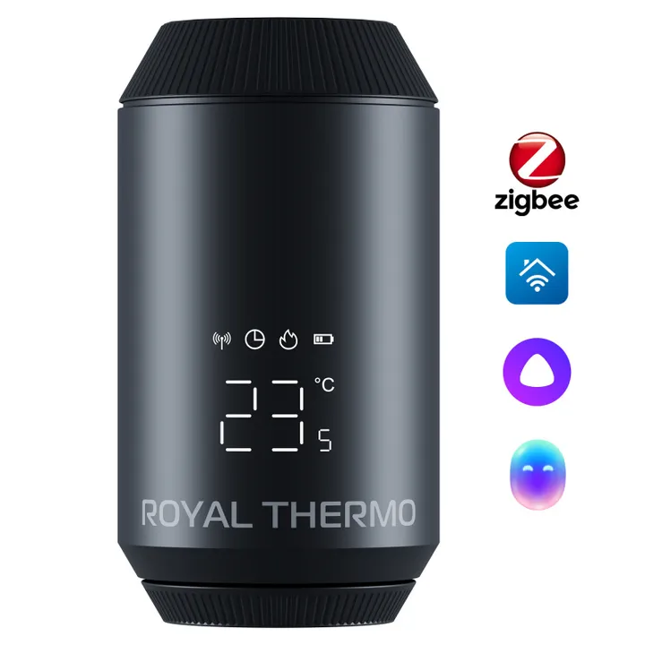 Термоголовка жидкостная электронная M30х1,5 Royal Thermo черный Smart Heat 2.0 - Изображение 1 - almatherm.kz