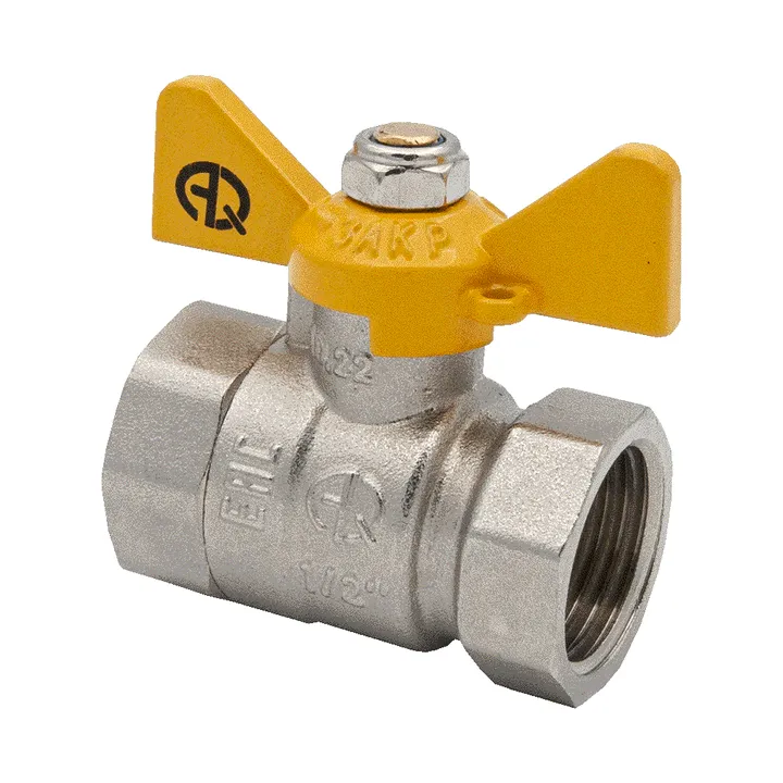Кран шаровой для газа ВР-ВР 3/4" с бабочкой Aqualink - Изображение 1 - almatherm.kz