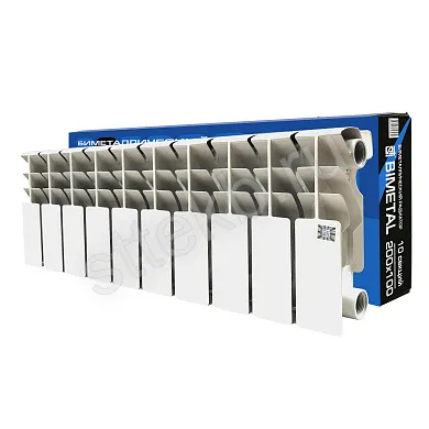 Радиатор биметаллический 200x100 (10 секций) BIMETAL STI - Изображение 1 - almatherm.kz