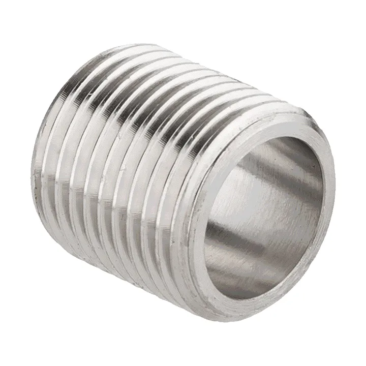Ниппель полная резьба никель 1/2" Aqualink - Изображение 1 - almatherm.kz