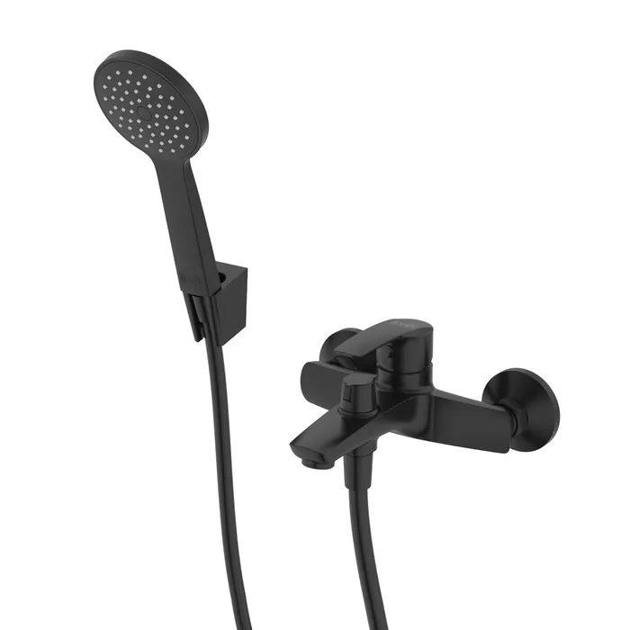 Смеситель ванны черный Iddis Ray RAYBL02i02 - Изображение 1 - almatherm.kz