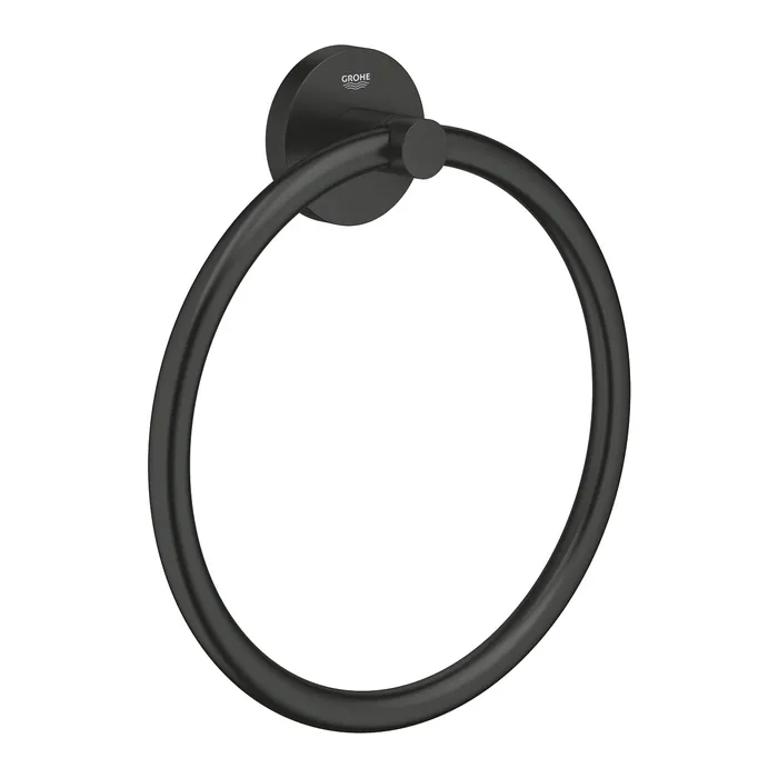 Полотенцедержатель кольцо черный Grohe Start 411742430 - Изображение 1 - almatherm.kz
