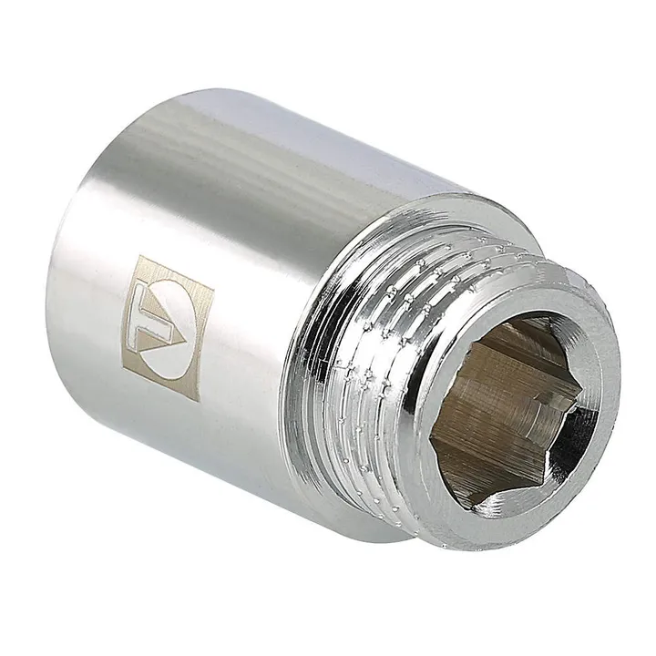 Удлинитель никель хромированный 15x1/2" Valtec - Изображение 1 - almatherm.kz