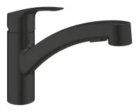Смеситель кухни с выдвижной лейкой черный Grohe Eurosmart 303052431 - Изображение 1 - almatherm.kz