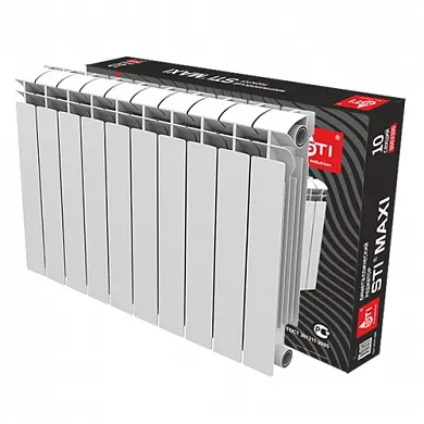 Радиатор биметаллический 500/100 (1 секция) STI MAXI - Изображение 1 - almatherm.kz