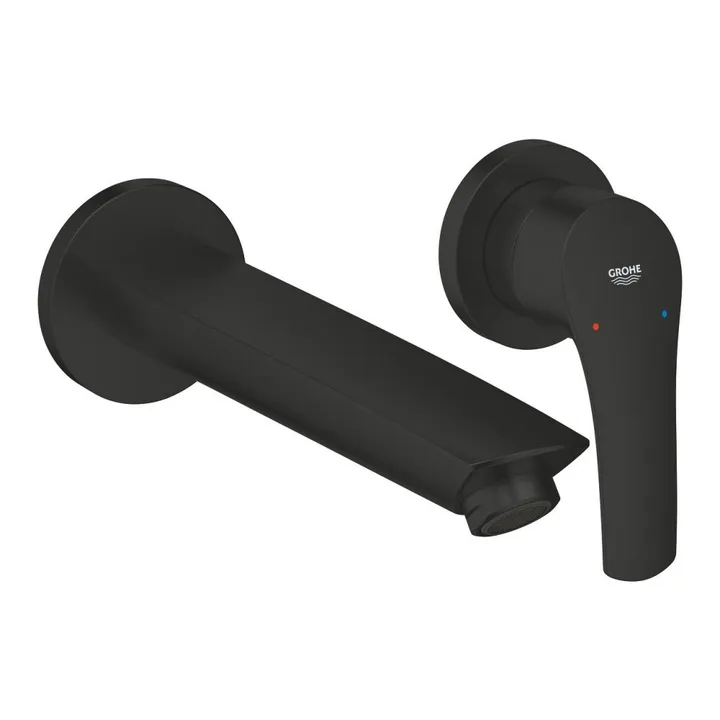 Смеситель раковины настенного монтажа черный матовый размер M Grohe Eurosmart 293382433 - Изображение 1 - almatherm.kz