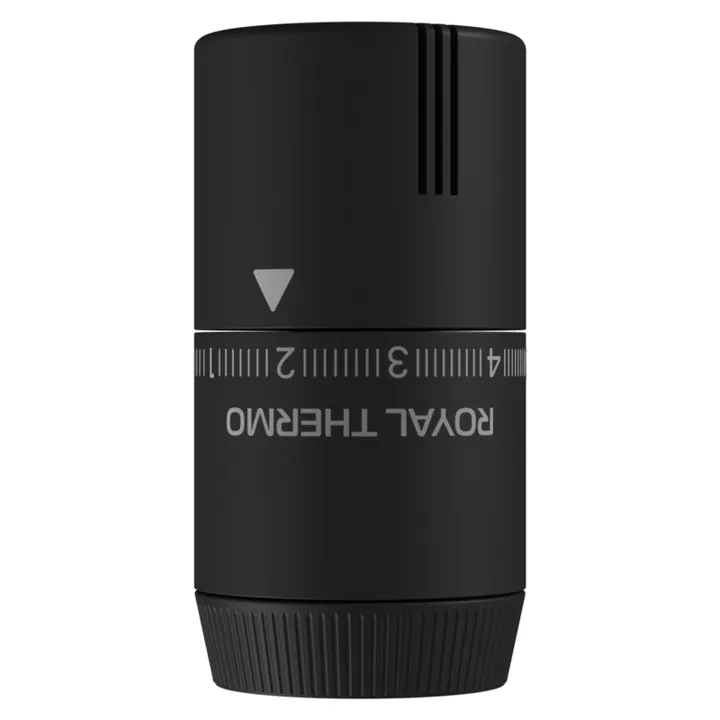 Термоголовка жидкостная Design М30х1,5 (черный soft touch) Royal Thermo - Изображение 1 - almatherm.kz