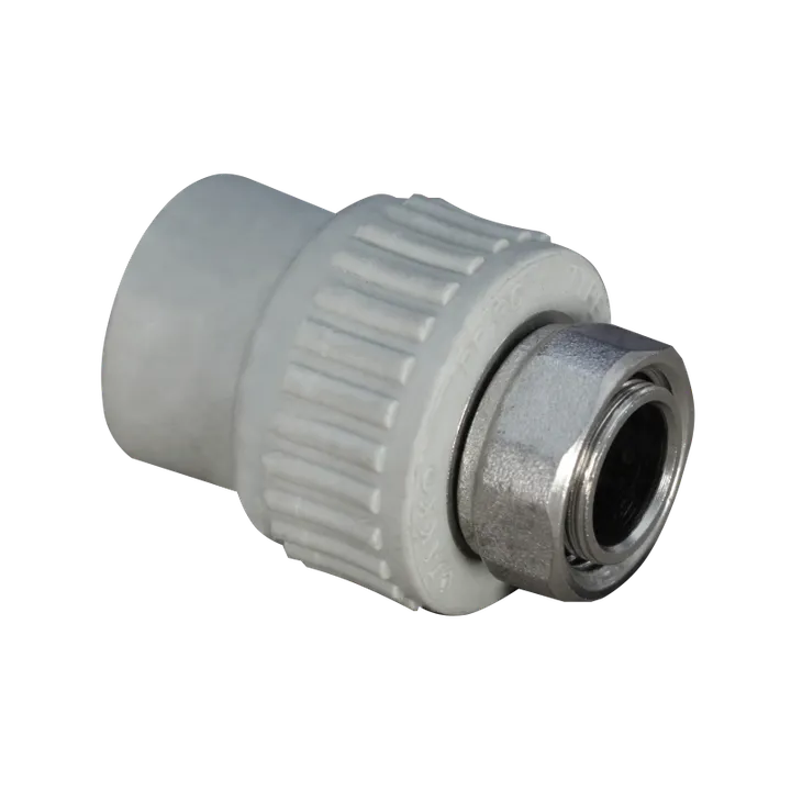 Адаптер ППР с накидной гайкой серый 20x1/2" Jakko - Изображение 1 - almatherm.kz