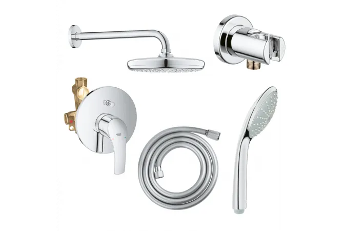 Душевая система скрытого монтажа Grohe Eurosmart 124440 - Изображение 1 - almatherm.kz