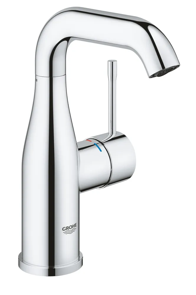 Смеситель раковины размер M донный клапан Grohe Essence New 23798001 - Изображение 1 - almatherm.kz