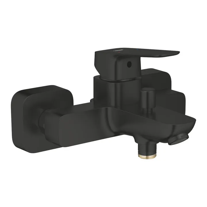 Смеситель ванны короткий излив черный матовый Grohe Cubeo 1018132430 - Изображение 1 - almatherm.kz