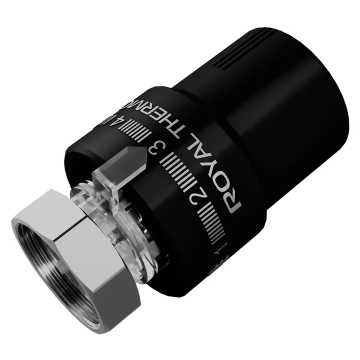Термоголовка жидкостная Royal Thermo М30x1,5 (черный) - Изображение 1 - almatherm.kz