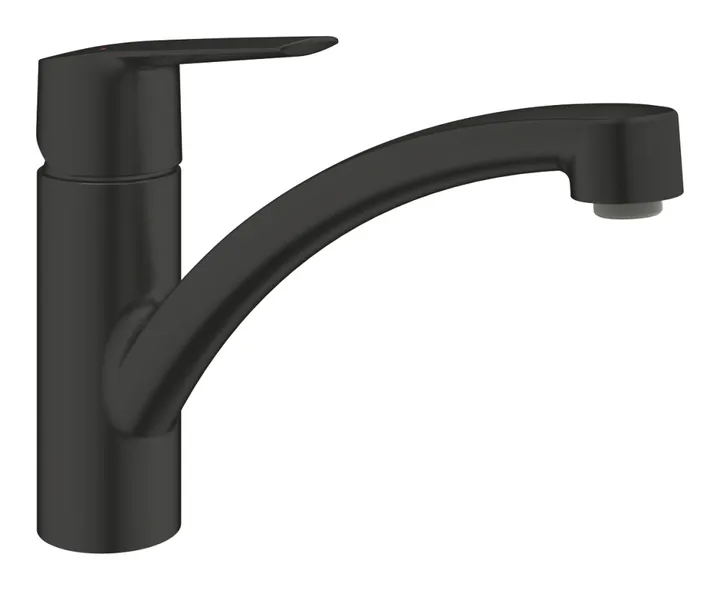 Смеситель кухни с низким изливом черный Grohe Start 324412432 - Изображение 1 - almatherm.kz