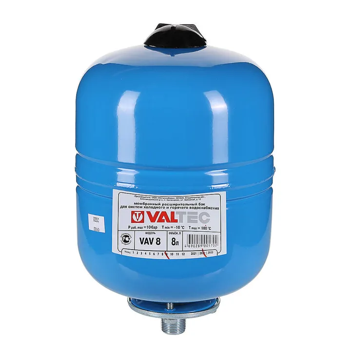 Гидроаккумулятор 50 л вертикальный Valtec - Изображение 1 - almatherm.kz