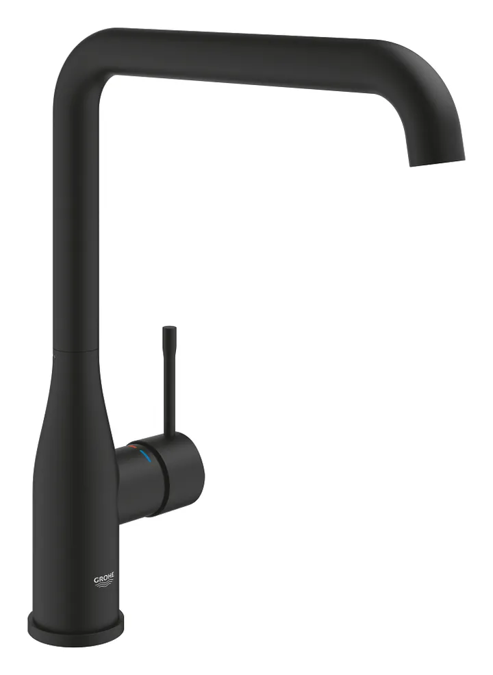 Смеситель кухни с высоким изливом фантомный черный Grohe Essence 30505KF0 - Изображение 1 - almatherm.kz