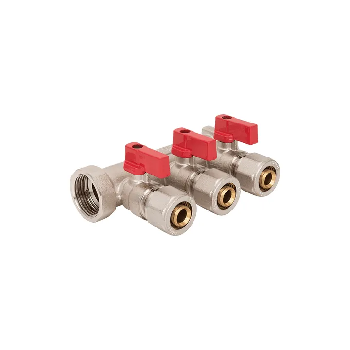Өшіру клапаны бар коллектор 4 розетка 3/4" 16 Aqualink - Изображение 1 - almatherm.kz