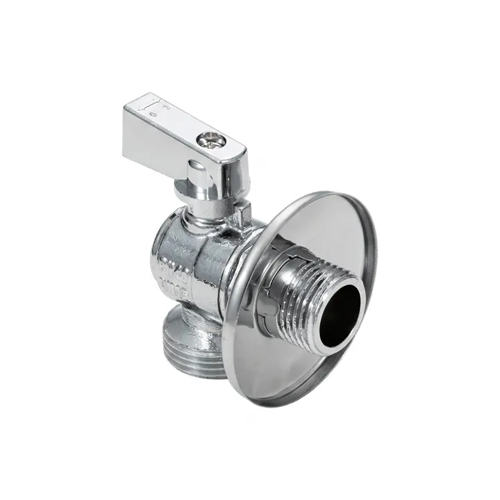 Кран шаровой угловой с отражателем НР-НР 1/2"х3/4" Aqualink - Изображение 1 - almatherm.kz