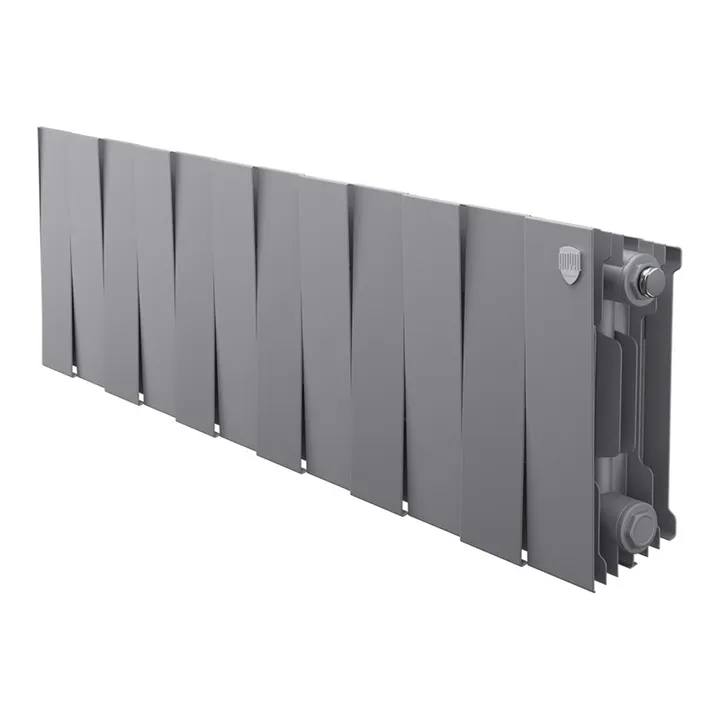 Радиатор биметаллический 200x100 (12 секций) PianoForte Silver Satin Royal Thermo - Изображение 1 - almatherm.kz
