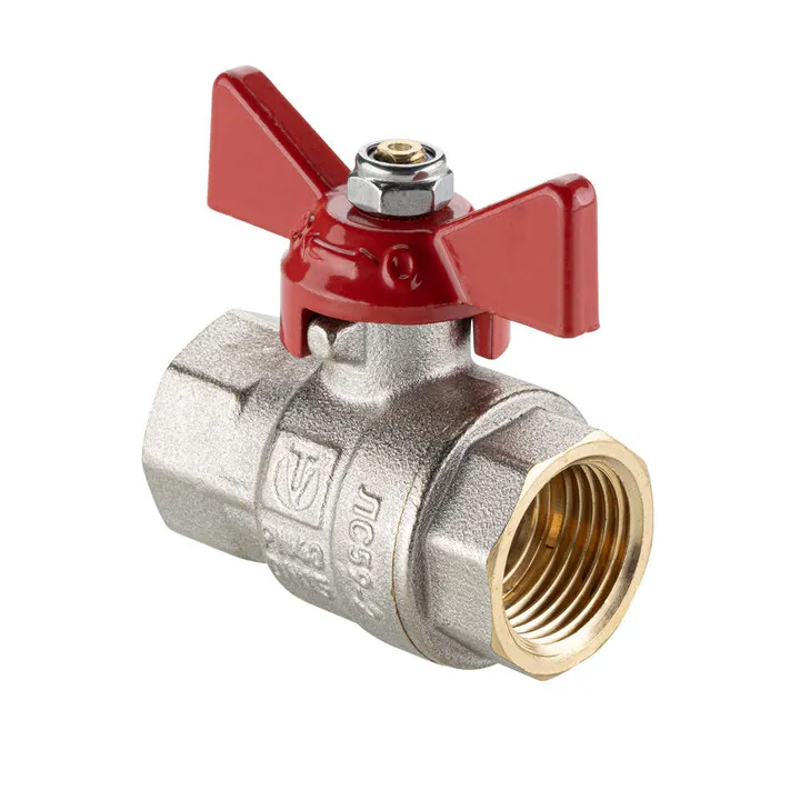 Кран шаровой ВР-ВР 1/2" с бабочкой полнопроходной ГОСТ Valtec - Изображение 1 - almatherm.kz