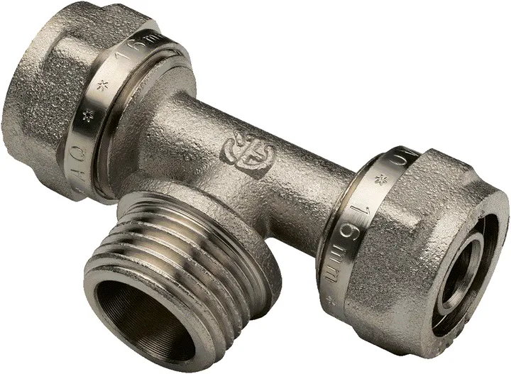 Тройник обжим НР 20x3/4" Aqualink - Изображение 1 - almatherm.kz
