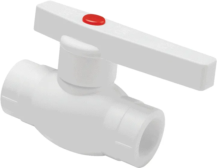 Кран шаровой ППР белый 50 Aqualink - Изображение 1 - almatherm.kz