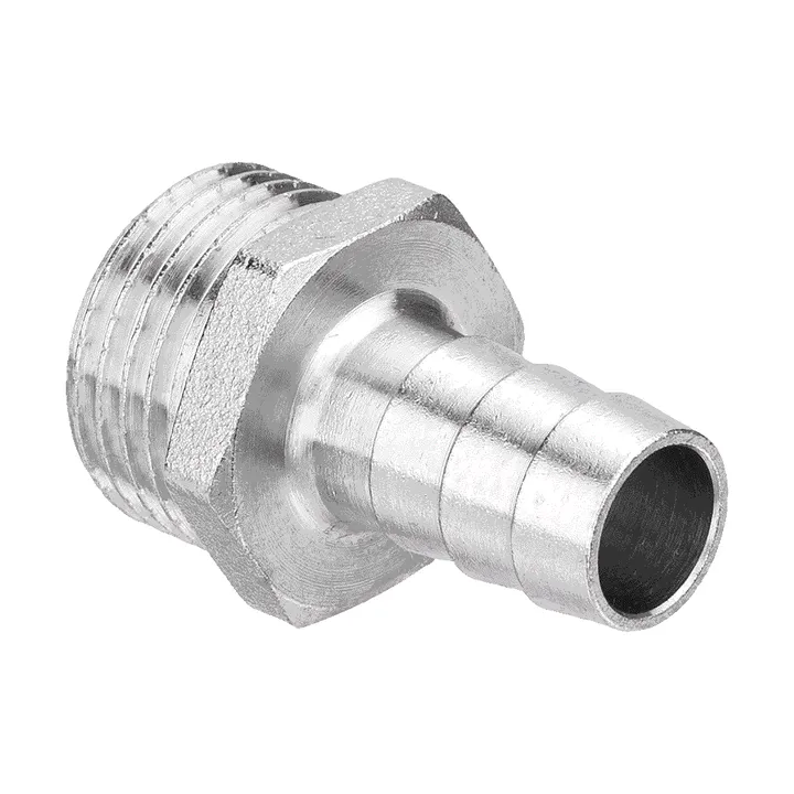 Штуцер НР никель 20x1/2" Aqualink - Изображение 1 - almatherm.kz