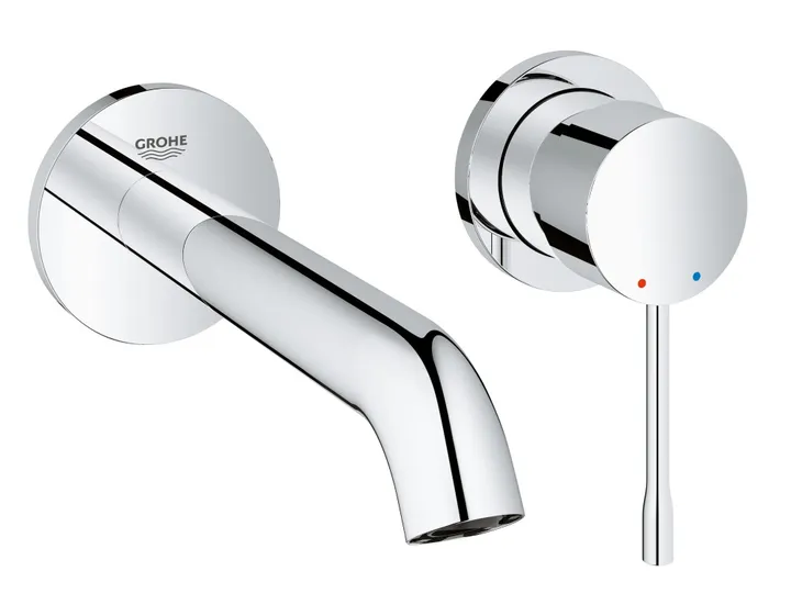 Смеситель раковины настенного монтажа хром Grohe Essence 19408001 - Изображение 1 - almatherm.kz