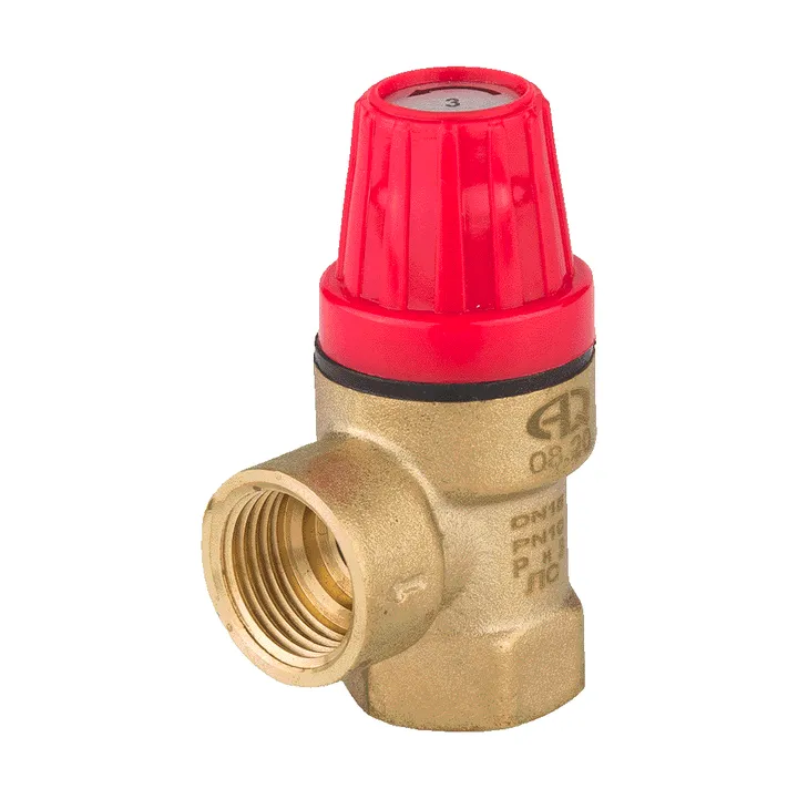 Клапан предохранительный 6 бар 1/2" Aqualink - Изображение 1 - almatherm.kz