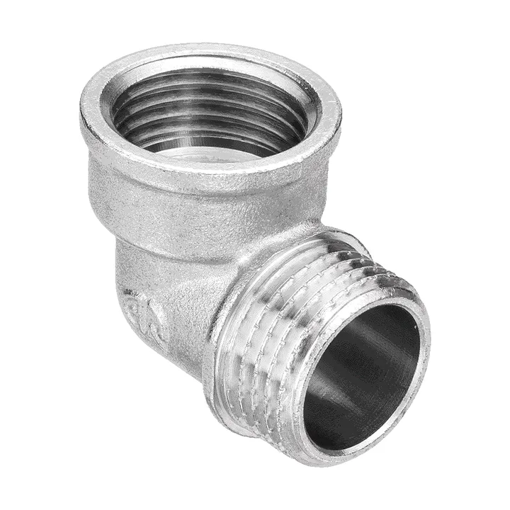Угольник ВР-НР никель 1 1/2" Aqualink - Изображение 1 - almatherm.kz
