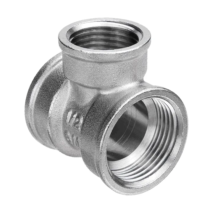 Тройник ВР никель 1 1/4"x3/4"x1 1/4" Aqualink - Изображение 1 - almatherm.kz