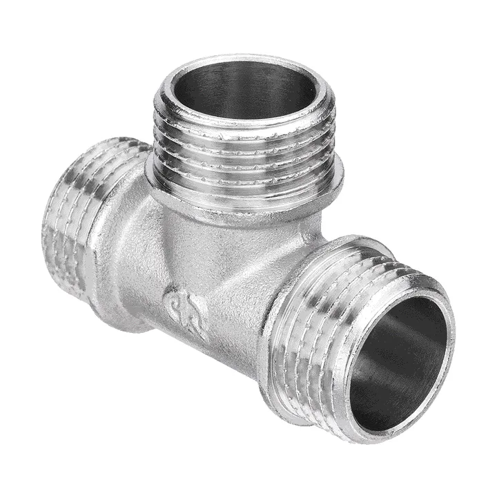 Тройник НР никель 3/4" Aqualink - Изображение 1 - almatherm.kz