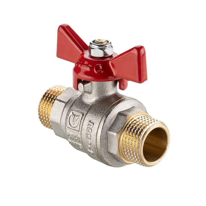 Кран шаровой НР-НР 3/4" с бабочкой полнопроходной ГОСТ Valtec - Изображение 1 - almatherm.kz