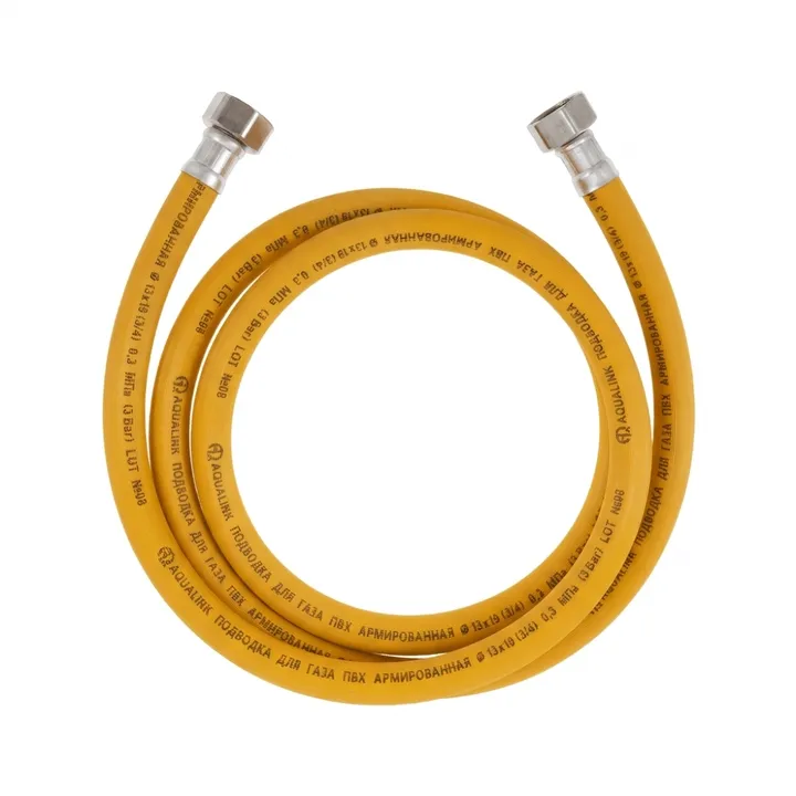 Подводка для газа ПВХ ВР-ВР 180x1/2" (Россия) Aqualink - Изображение 1 - almatherm.kz