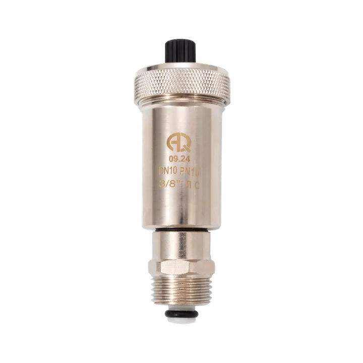 Воздухоотводчик автоматический 3/8" с отсекающим клапаном 1/2" Aqualink - Изображение 1 - almatherm.kz